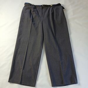 NWT New Sag Harbor Plaid Dress Pants With Belt